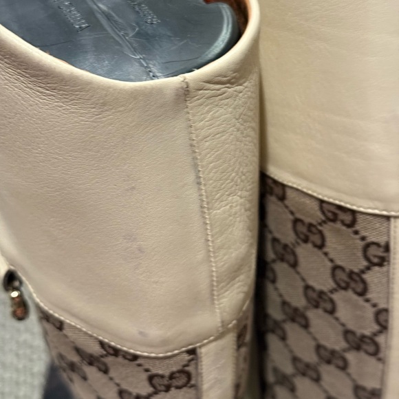 Gucci tall riding boots GG size 8 - Picture 9 of 13